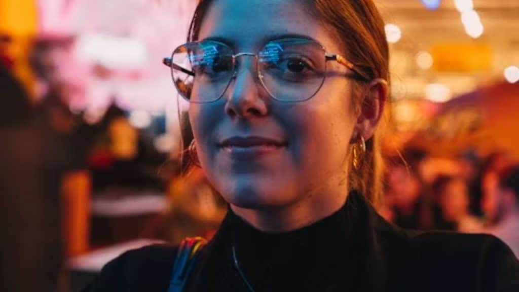 Woman looking uncomfortable after being asked about her age
