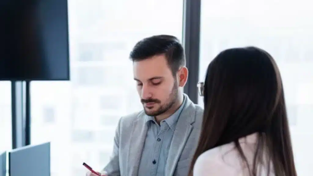 Woman feeling awkwardly after being asked about family