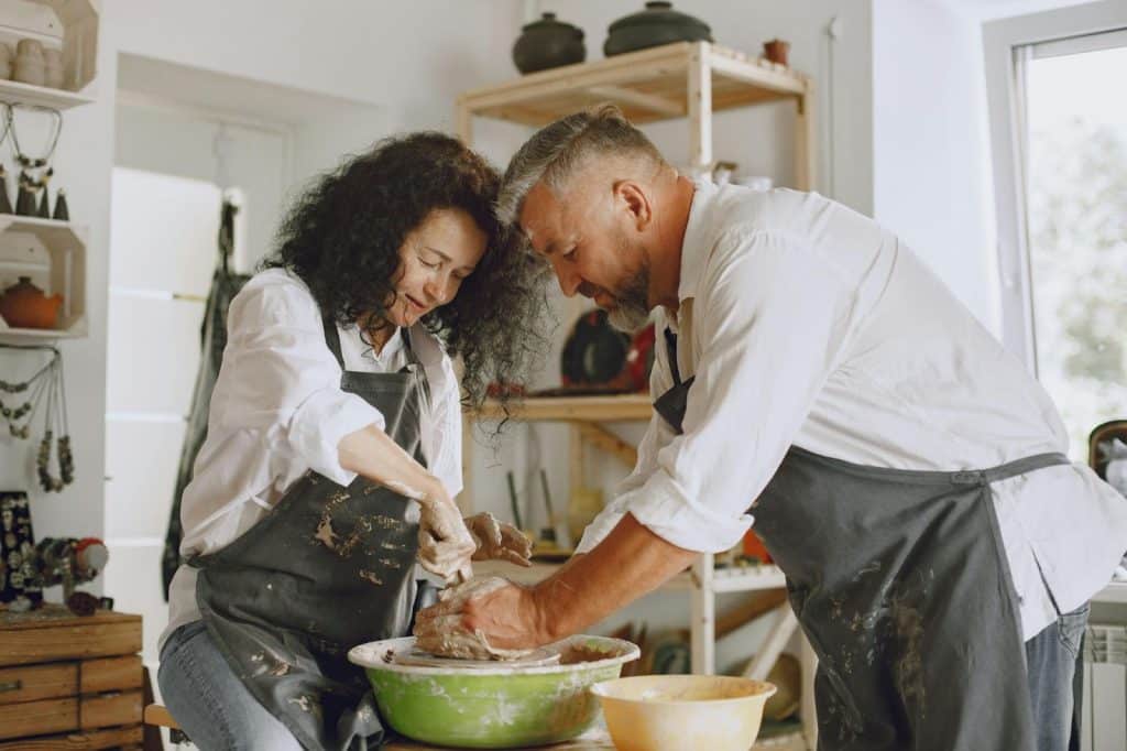 A man and woman enjoying time together