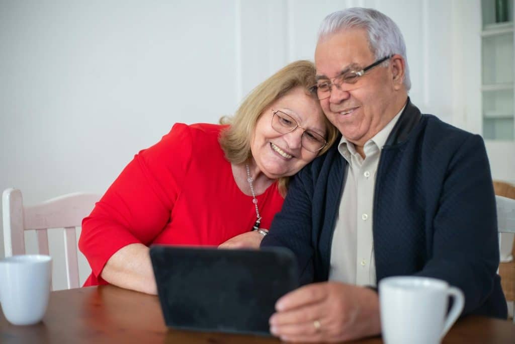 A woman leaning her head on a man