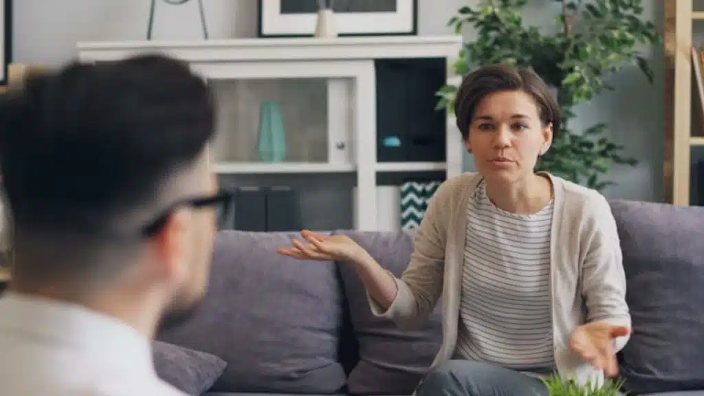 Woman changing her story mid conversation