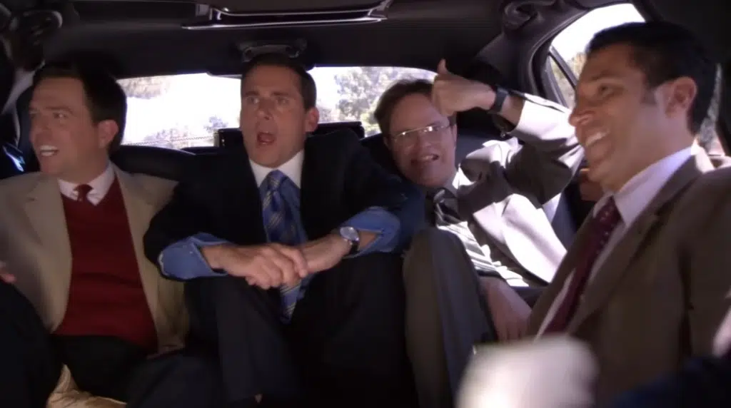A picture of men in the show