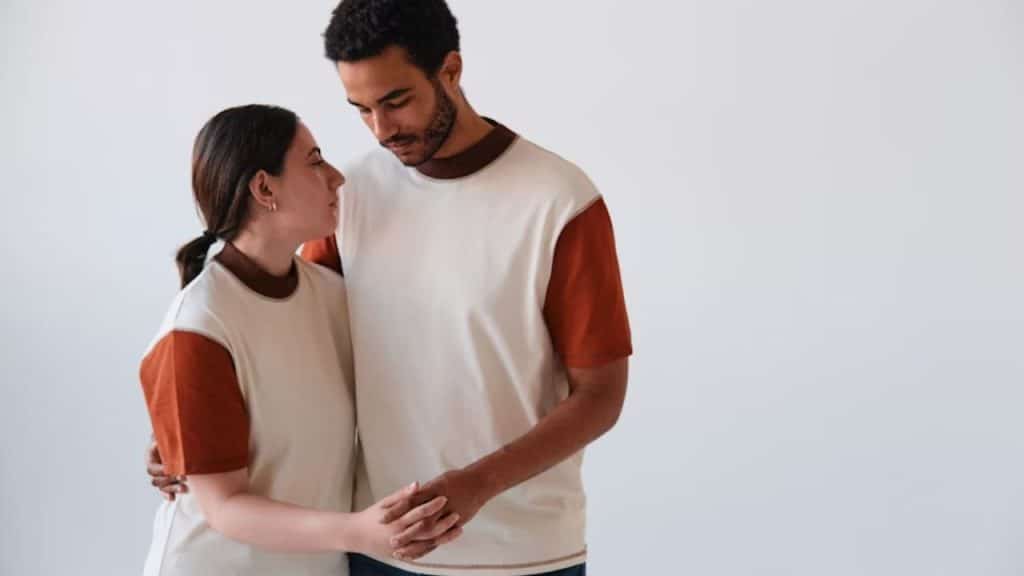Woman supporting her partner with a reassuring gesture