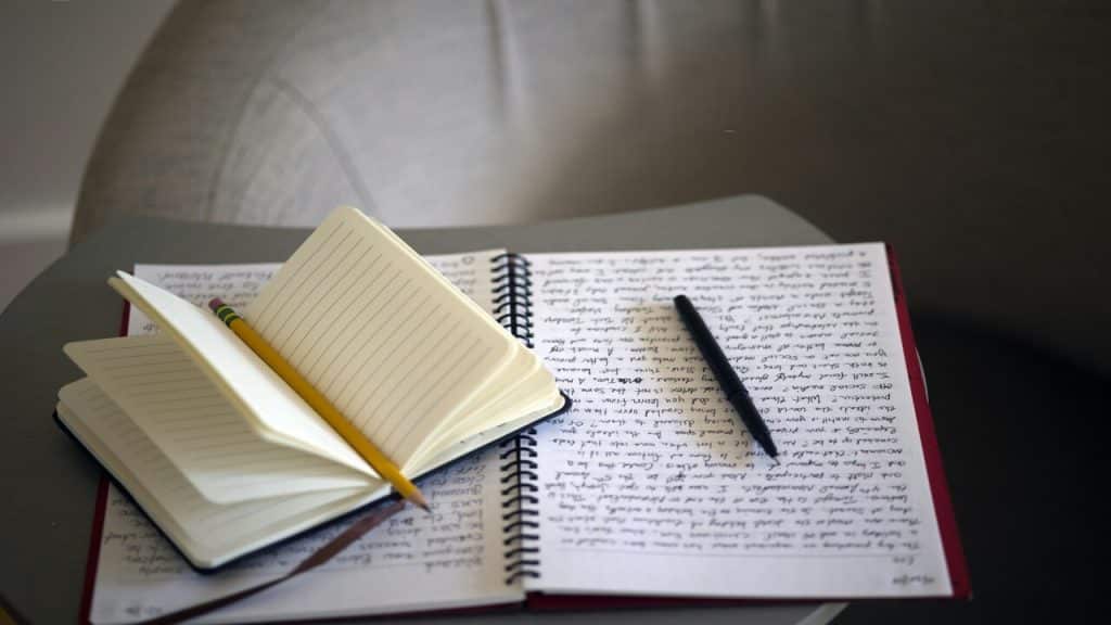 A photo of a journal