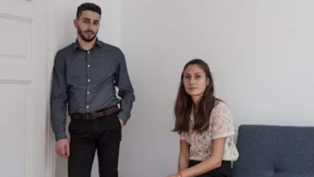 A couple in a room with no conversation