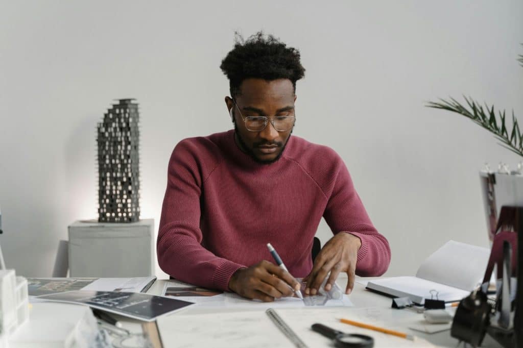 A man busy working 