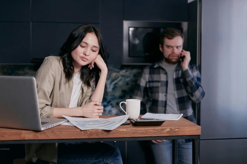 A man answering a phonecall