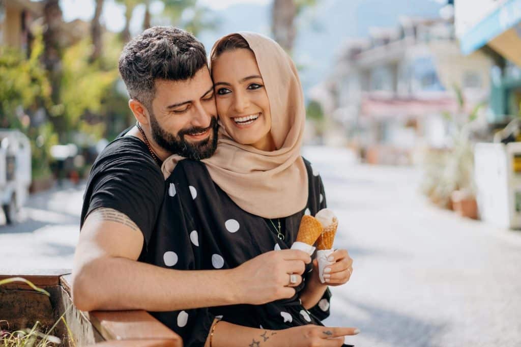 A man and woman together