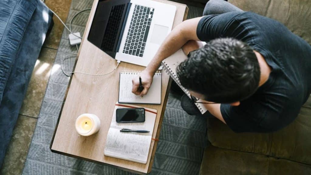 Man managing finances with discipline