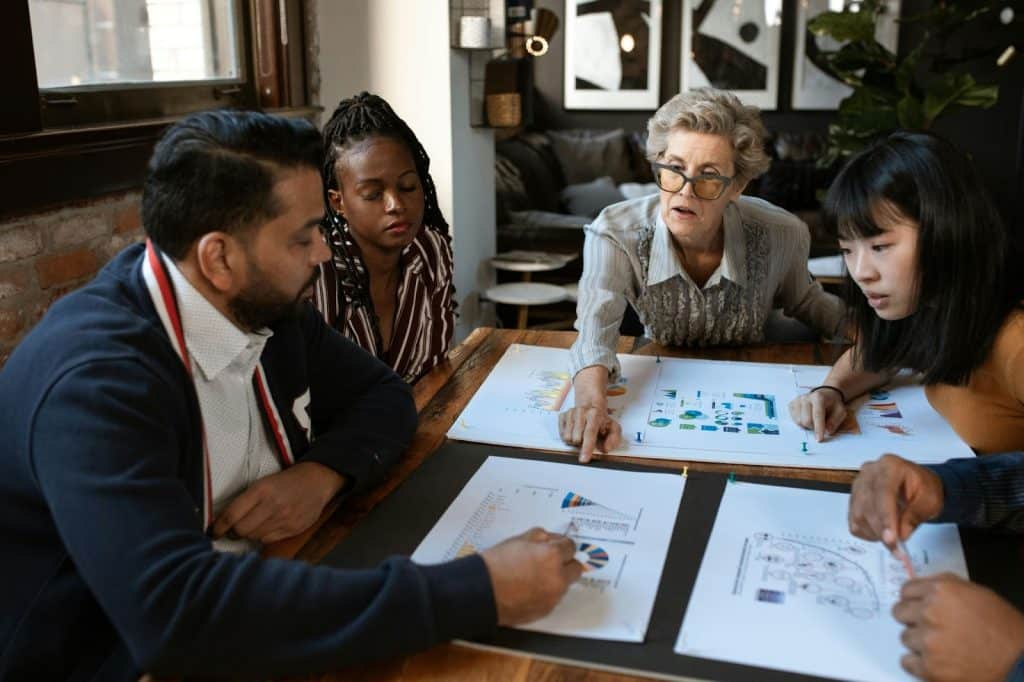 Group of people on a meeting