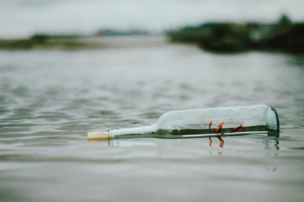 An example picture of message in a bottle