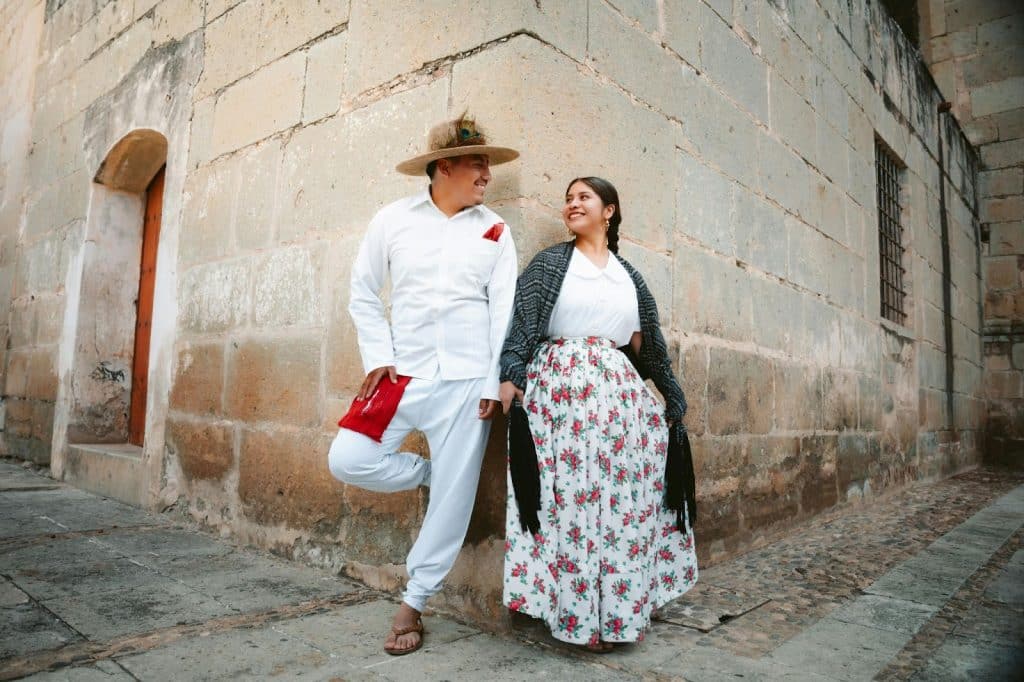 A couple celebrating their anniversary