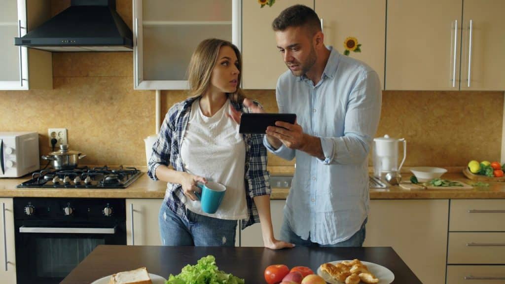 A man asking his wife to do something