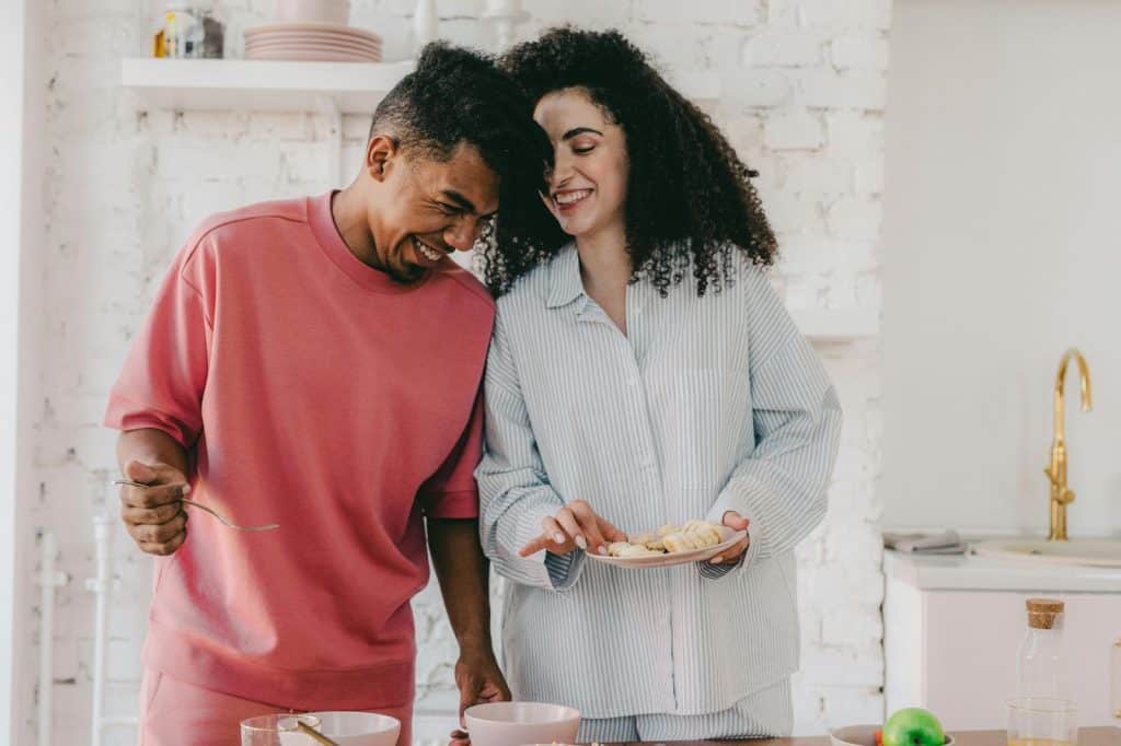 A man and woman together