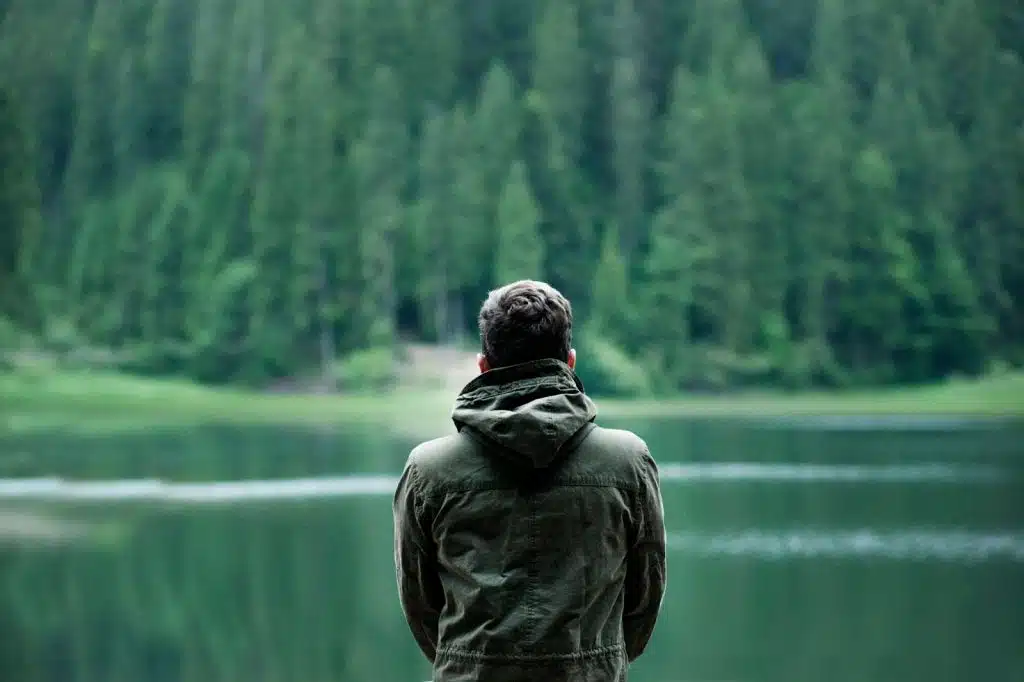 A man alone