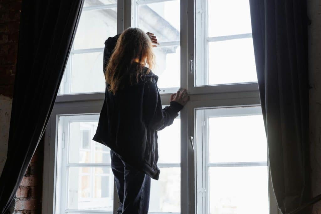A woman at the window