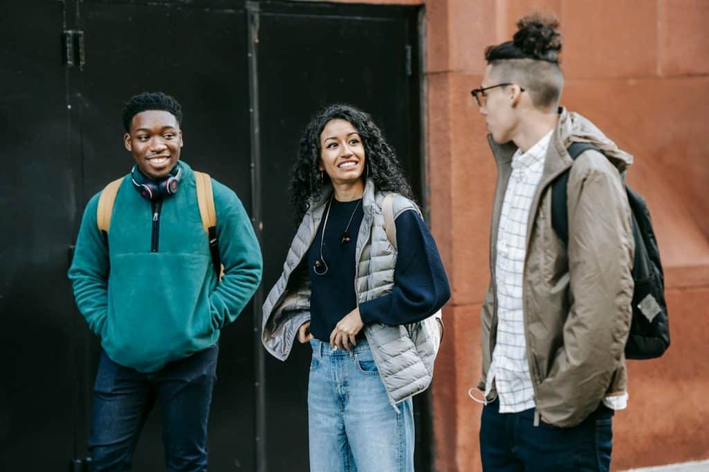 Couple with their friends