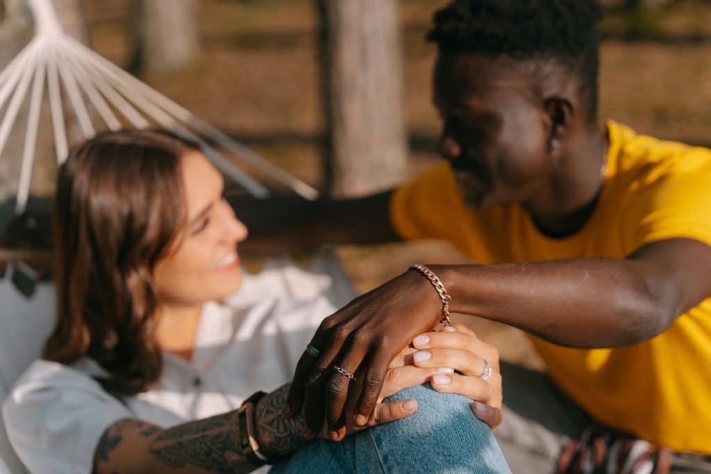 A man and woman together