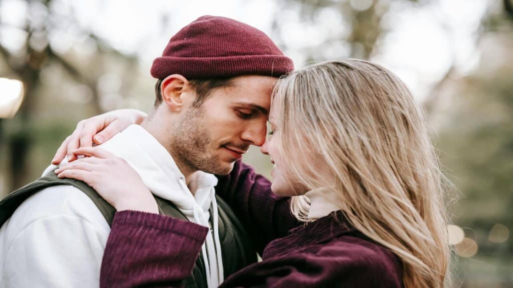A couple in the park