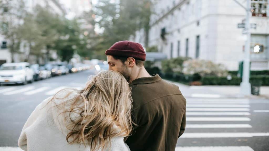 A couple on a walk