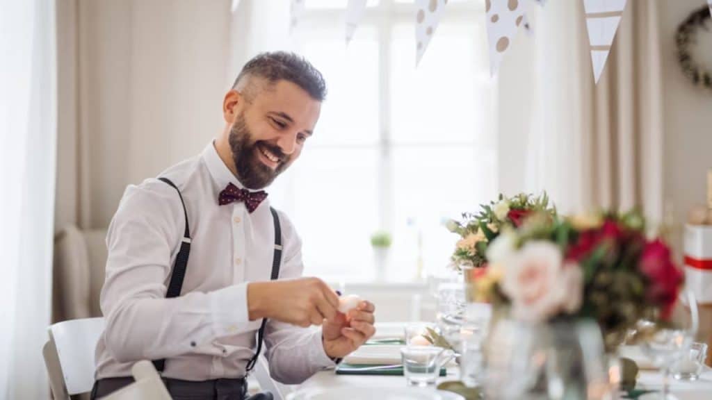 Man maintaining romance through small, thoughtful gestures