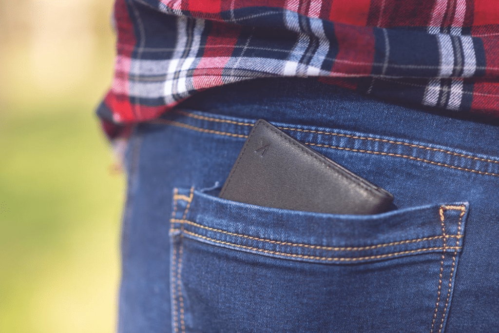 Close-Up Shot of a Wallet in a Pocket