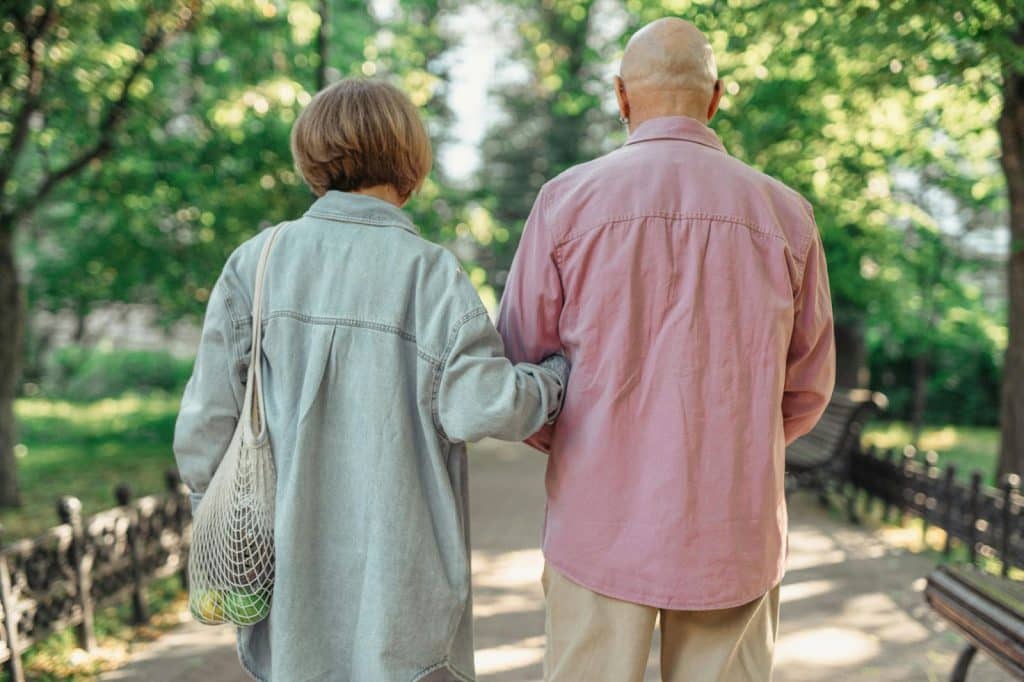 A couple at the park
