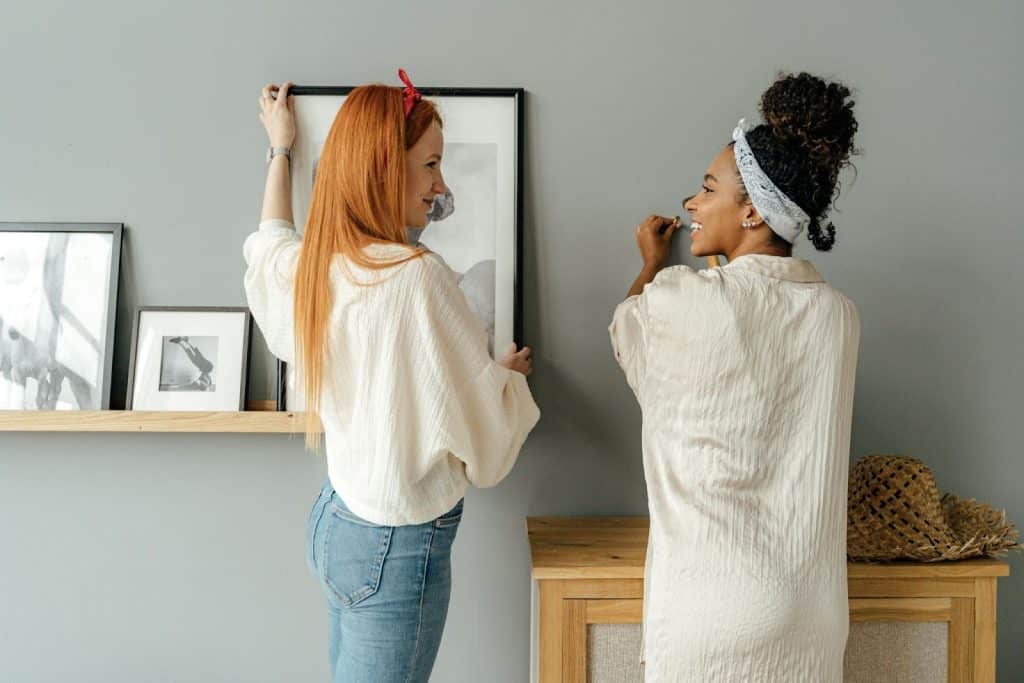Two women having a conversation