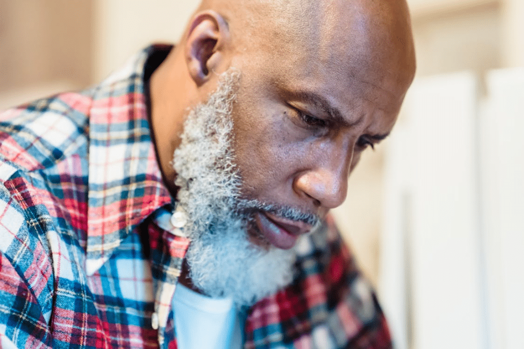 Close Up Photo of a Bearded Man