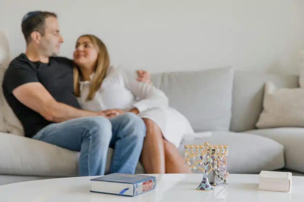 A couple having a moment to speak for themselves