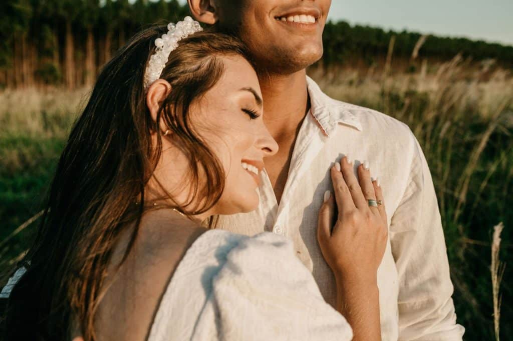 A woman comfortable with her man