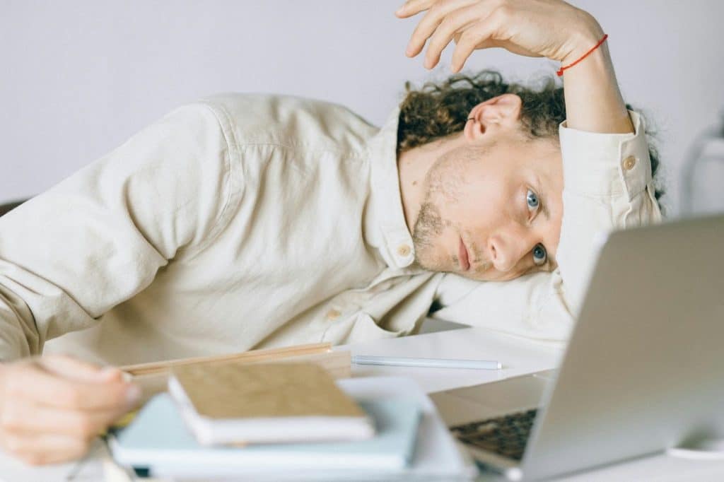 A man looking tired
