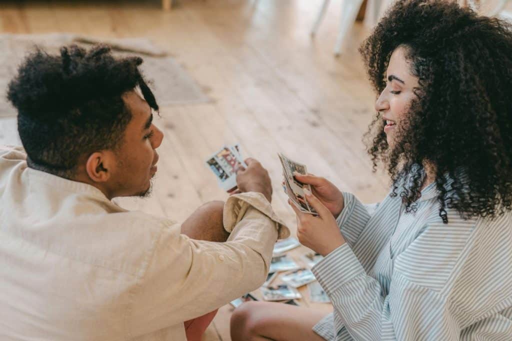 A man and woman having a bonding