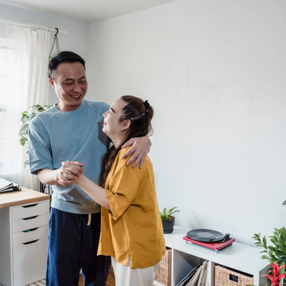 A Family Inside Their Home