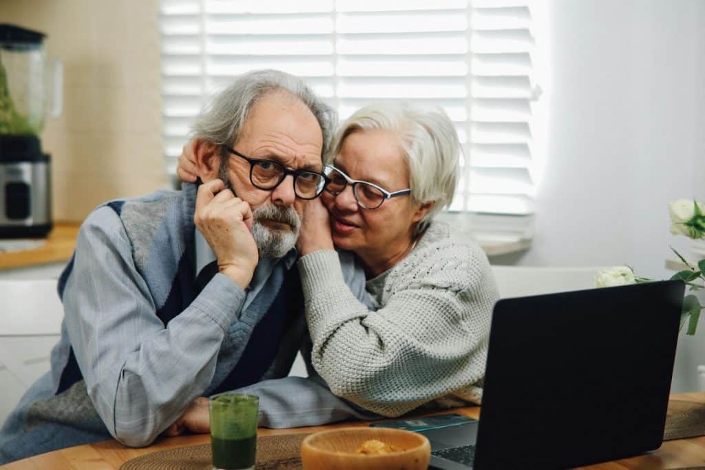 An old couple together
