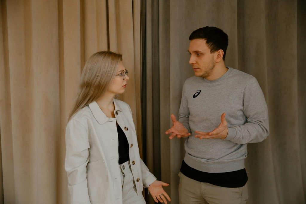 A couple having arguments