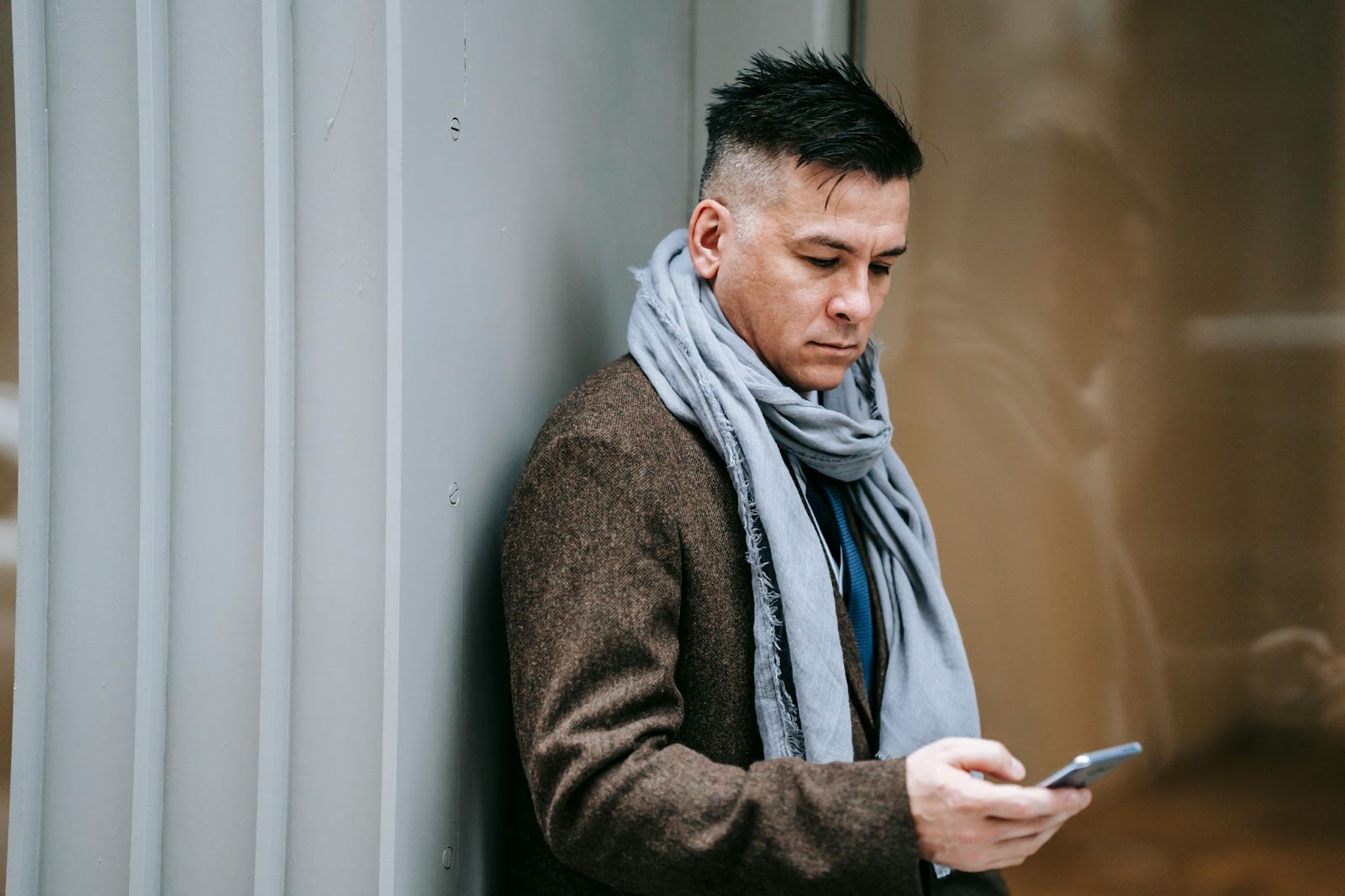 A man using a phone