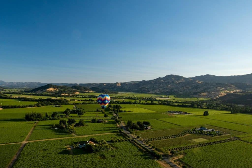 A wide picture of Napa Valley