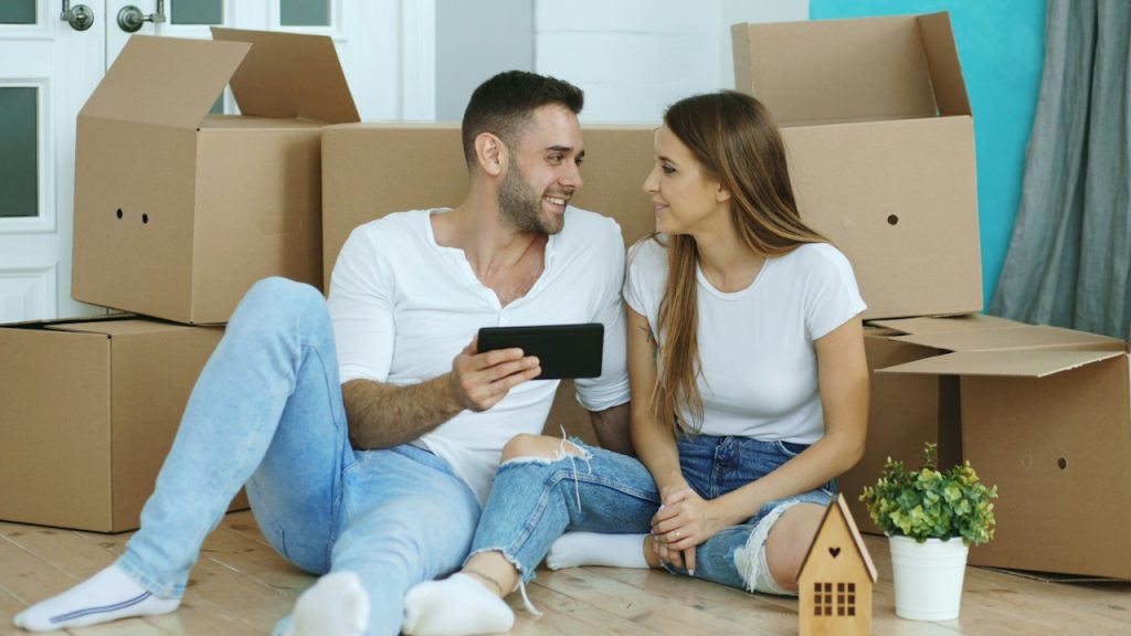 A couple planning to purchase a new home.