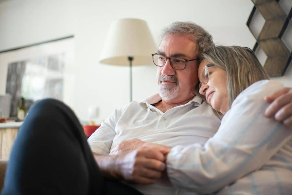 Old couple together