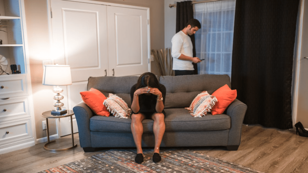 A couple after an argument