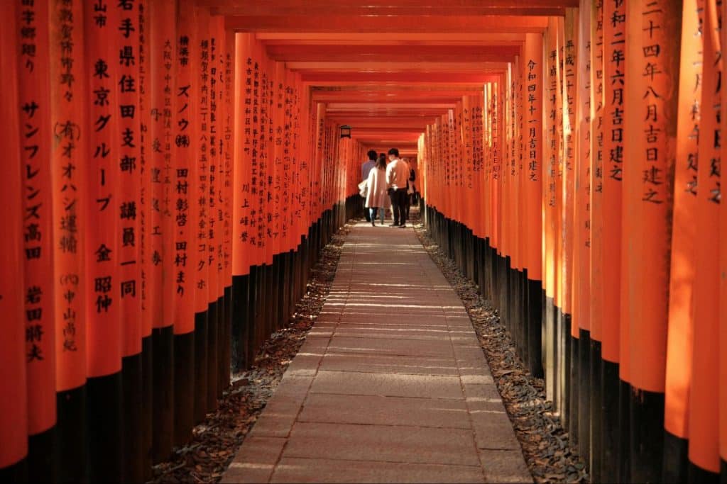 A tourist spot of kyoto, japan