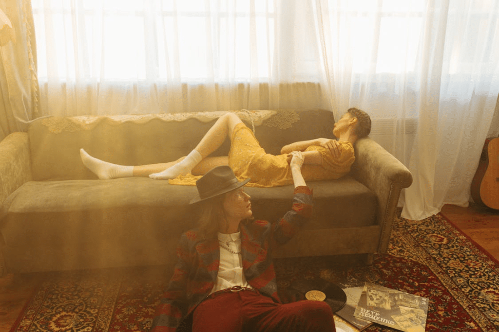 A Man and a Woman in the Living Room