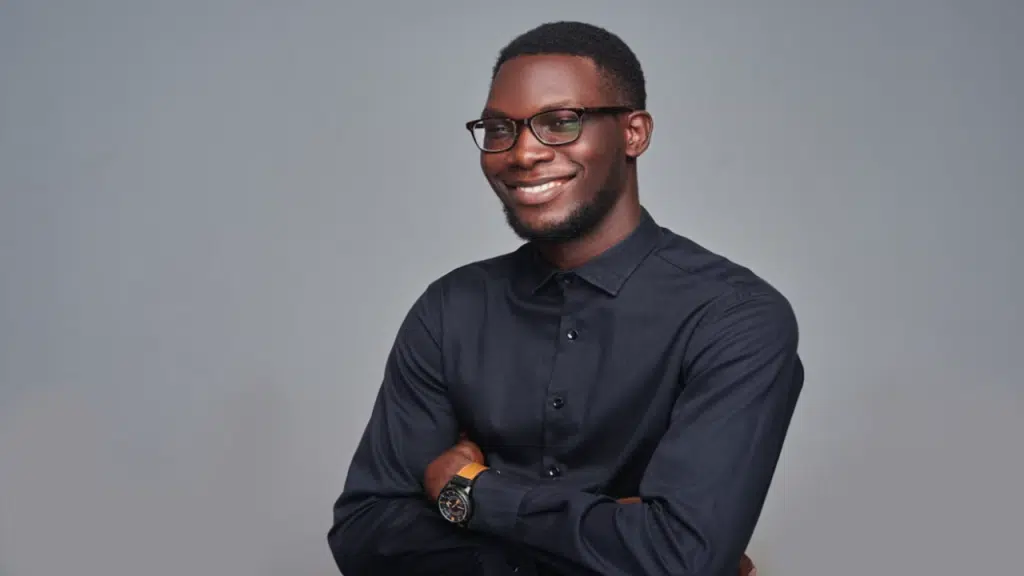 A man smiling
