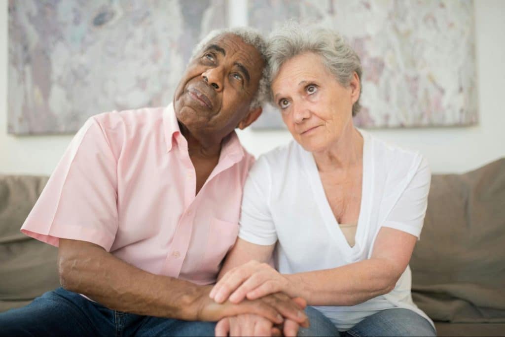An old couple together 