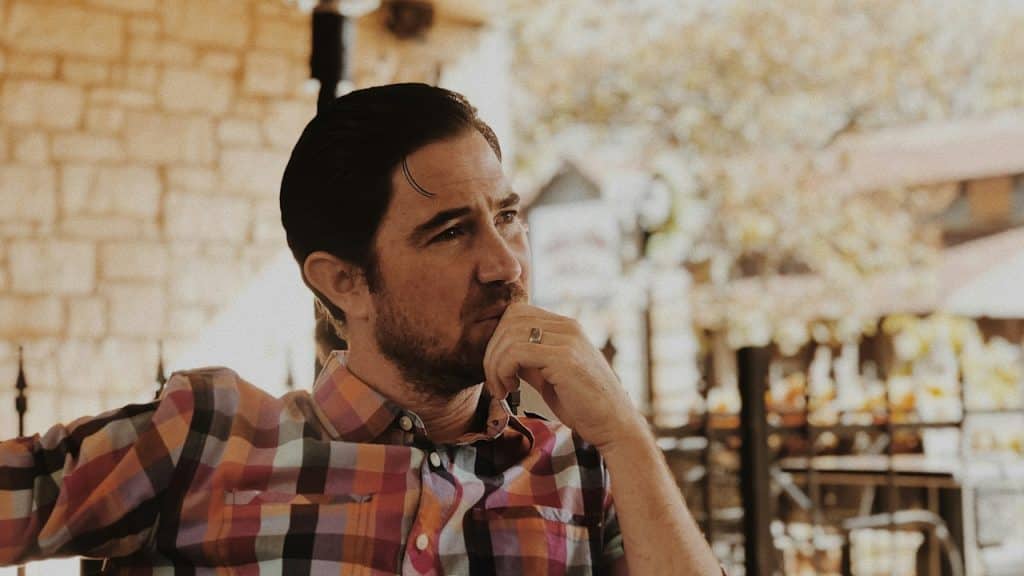 A man in deep thought.