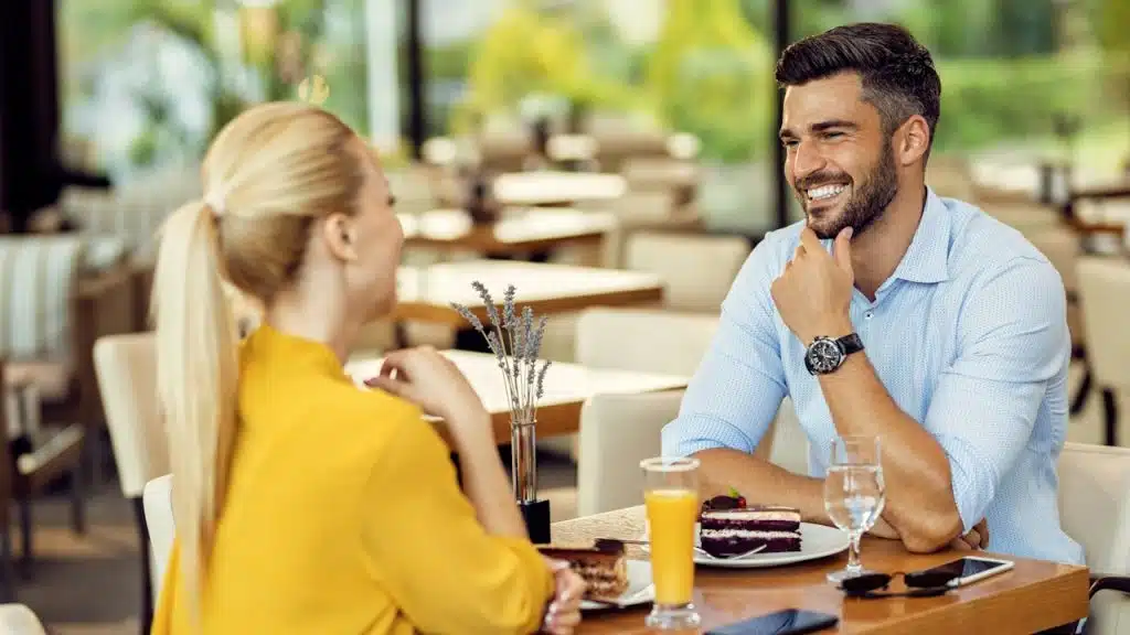 A couple on a date.