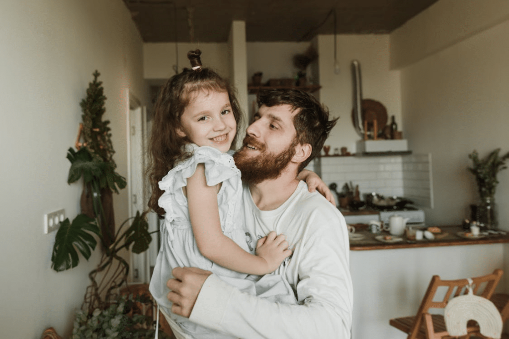 Portrait of Father and Daughter Together