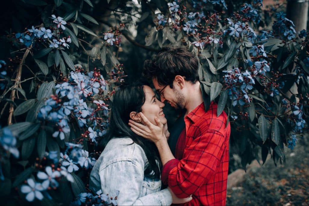 A man and women sweet together