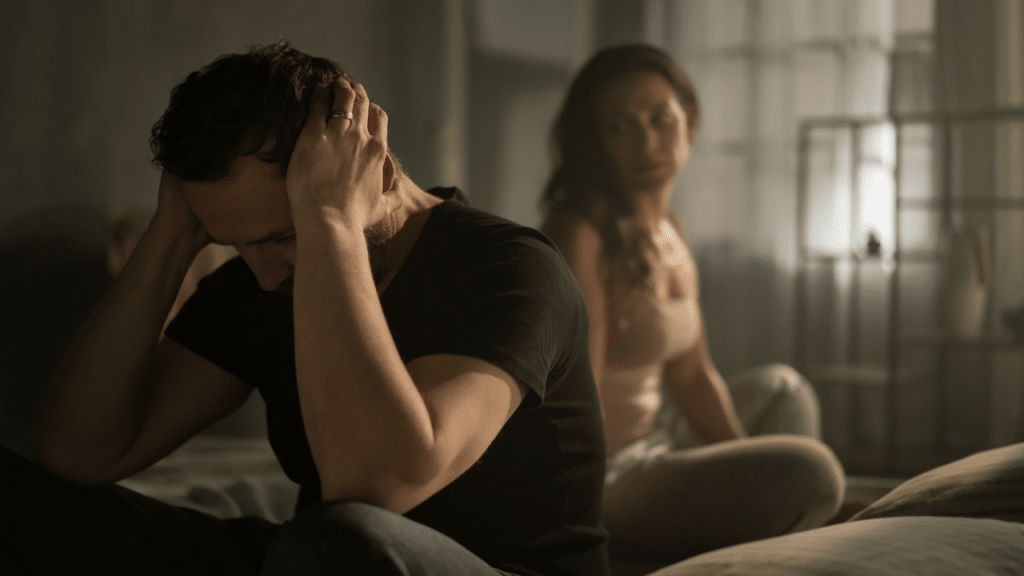 A couple on the brink of a divorce